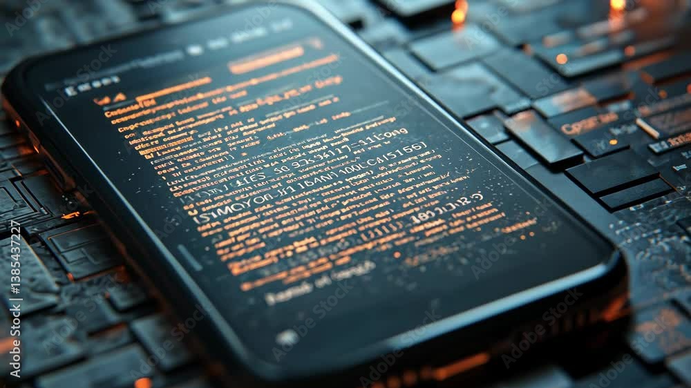 Poster smartphone encryption enhancing data protection and security in digital communication technology
