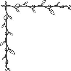 Floral Corner Ornament