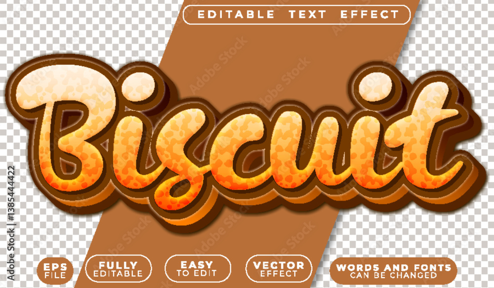 Poster biscuit cake bakery cookie fully editable vector text file