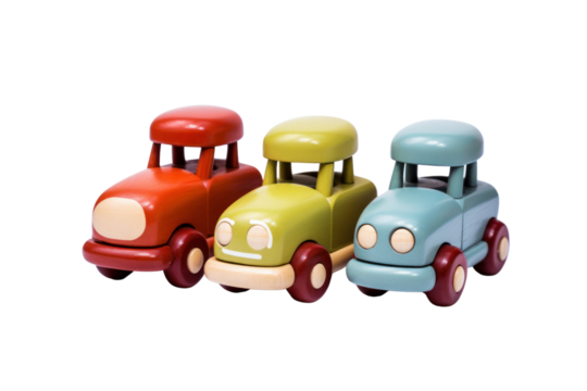 stackable baby toy car set featuring multiple mini vehicles Isolated on white background