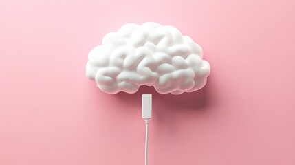 3D Brain Connected to USB Port