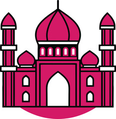 vector illustration of mosque