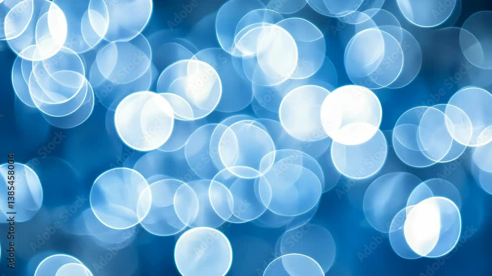 Poster ethereal blue bokeh: a symphony of light and color - abstract sparkle background