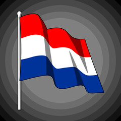 Netherland flag vector for graphic design needs