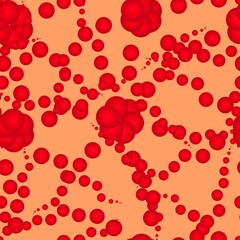red blood cells abstract seamless endless repeat pattern background fabric fashion design allover print wrapping paper digital illustration art texture textile wallpaper colorful apparel image 