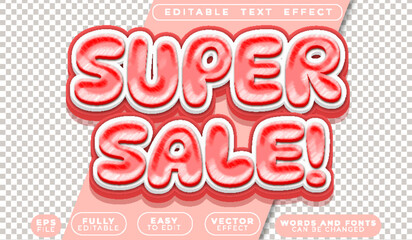 Super Sale Discount Red Fully Editable Vector Text File