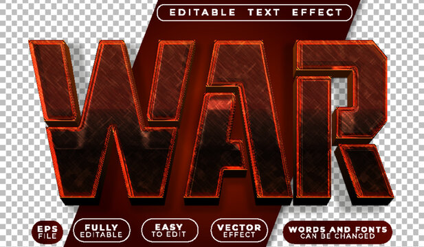 War Red Soldier Fully Editable Vector Text File