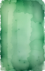 green Paint Brush Stroke on White Background
