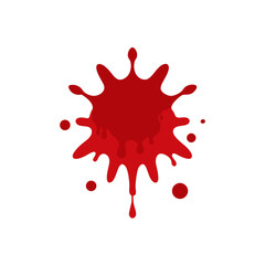 blood splatter halloween icon vector illustration