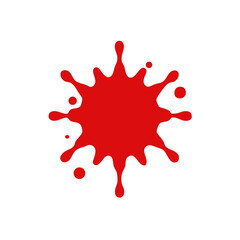 blood splatter halloween icon vector illustration