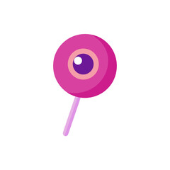 eyeball lollipop vector illustration