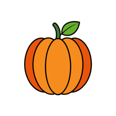 pumpkin doodle style vector illustration