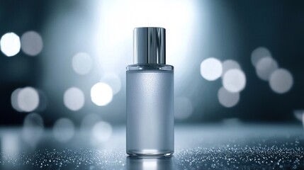 Elegant Perfume Bottle in a Sparkling Setting