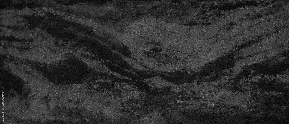 Poster Black background with rough stone texture for design of page templates and web banners
