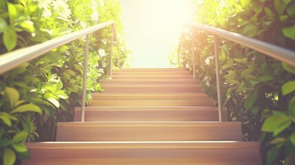 Sunny Garden Stairway to Success