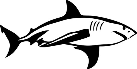 Obraz premium Shark Tattoo Style – Digital Design