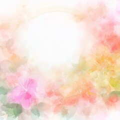 Obraz premium beautiful abstract border frame spring colorful azalea flowers with space for copy background, graphic resource