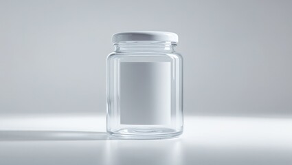 Honey jar mockup with customizable label design