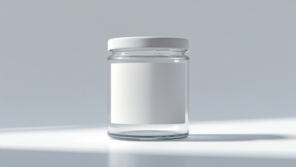 Honey jar mockup with customizable label design