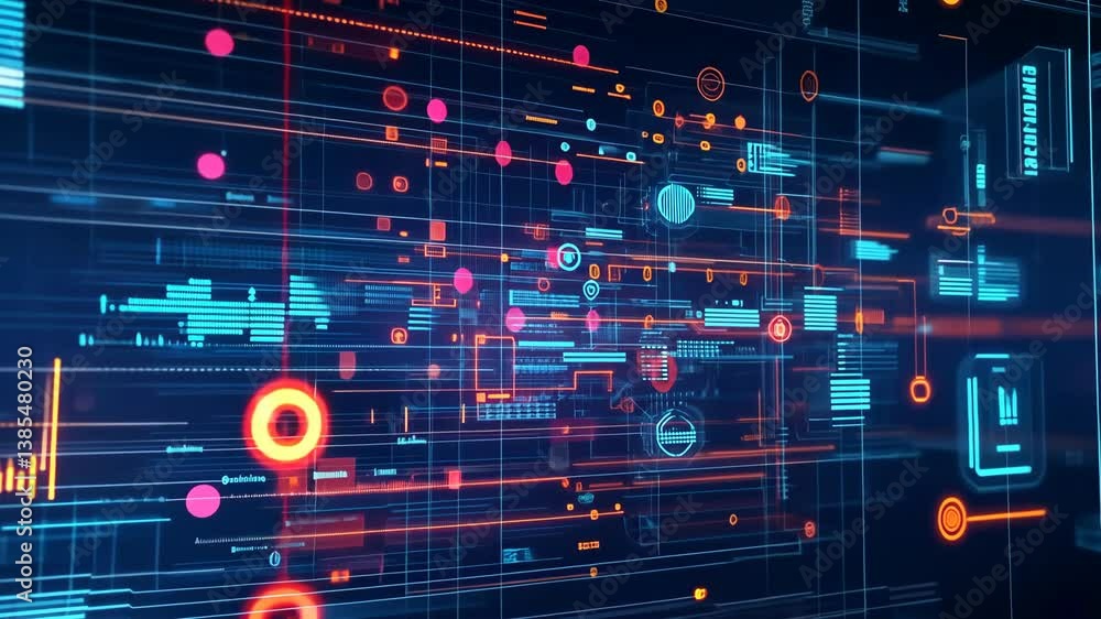 Poster abstract data stream: visualizing information flow in the digital age (hi-tech visualization)