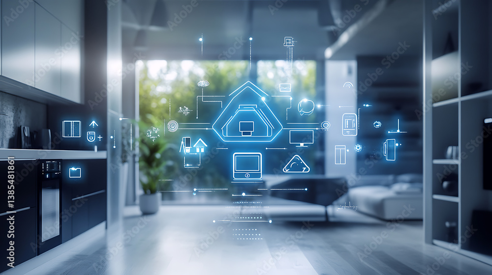 Poster an ai powered system automating smart home appliance control by analyzing real time usage patterns, 