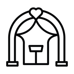 Event Decor line icon , vector, pixel perfect, illustrator file 
