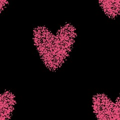 pink and black hearts