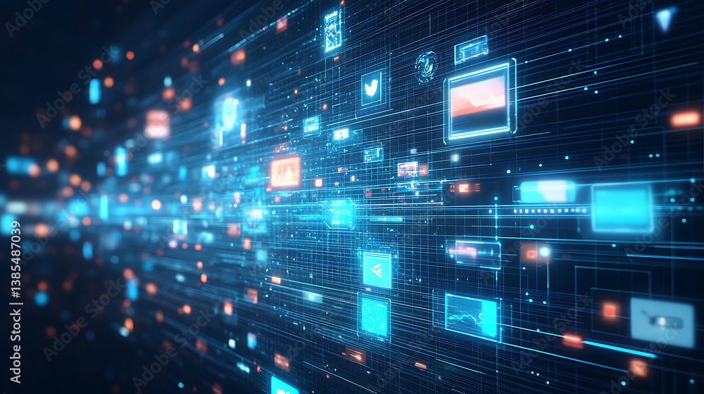 Poster an ai powered system automating social media marketing by analyzing user behavior, engagement metric