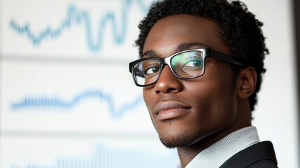 Obraz premium Portrait of a Confident Young Businessman