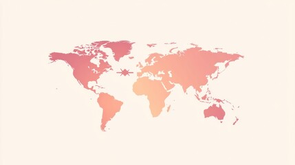 Fototapeta premium World map, gradient colors, clean design, background image, infographic design