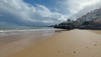lisbon, sky, clouds, cityescape, travel, tourism, beach, peace, water, sand