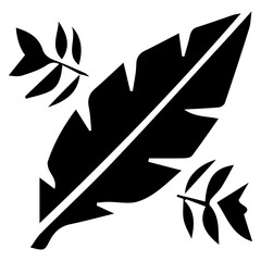 Modern summer leaf illustration for creative artistic design