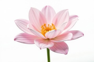 Fototapeta premium Delicate petals of a flower isolated on white background, white, delicate, bloom