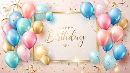 A Beautiful and Elegant Happy Birthday Card Design

