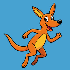 Cute Kangaroo Vector Illustration: Adorable Wildlife Clipart & Design