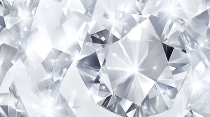 Sparkling white diamonds background.
