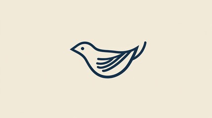 Simple Line Art Bird Illustration (9)
