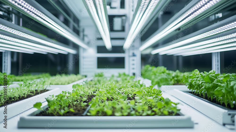 Poster an ai powered system automating urban farming by analyzing real time soil conditions and crop growth