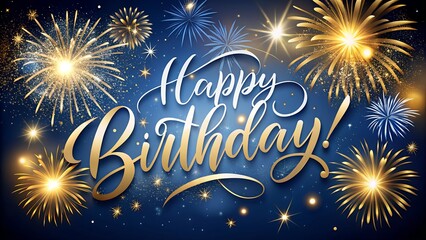 An Elegant "Happy Birthday" Handwritten Lettering
