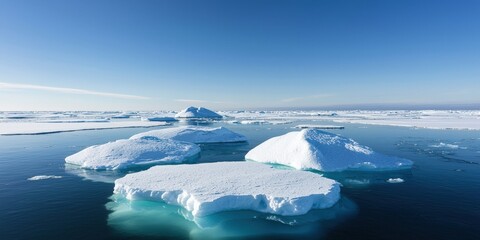 a beautiful icebergs in the Antarctic 