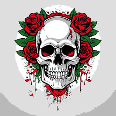skull vector for graphic design needs