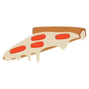 Vibrant red ovals signify delicious pepperoni toppings