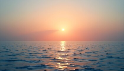 Obraz premium Sunrise Ocean Waves: Peaceful Pink Hues