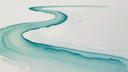 Twilight’s stream wander river isolated watercolor vector illustration svg   © Arun168