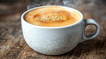Aromatic Espresso in a Speckled Cup: Savor the Warmth and Richness of Coffee