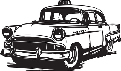 vintage car vector