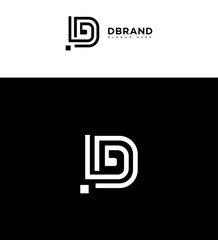 Modern Monogram D Letter Logo Design Minimalist, Elegant, and Bold