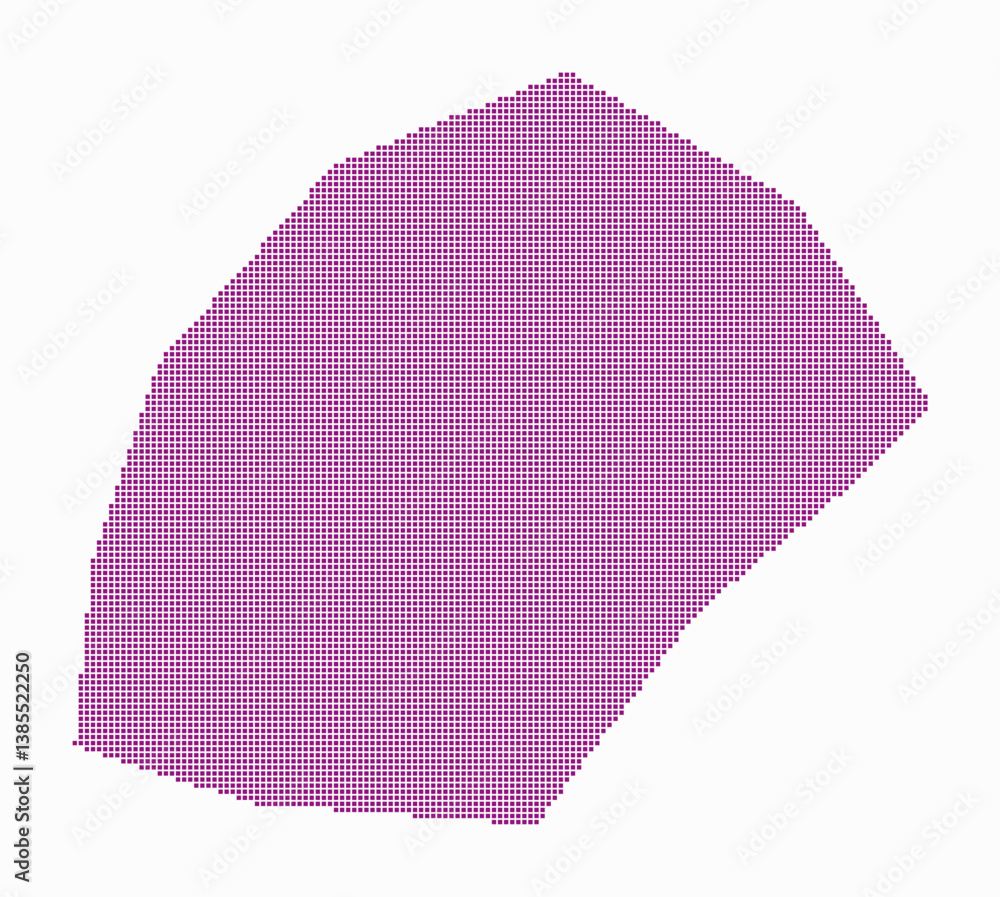 Poster monaco dotted map. digital style map of the country on white background. monaco shape with square do