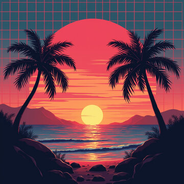Retro Sunset 4