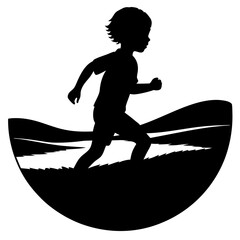 silhouette runner